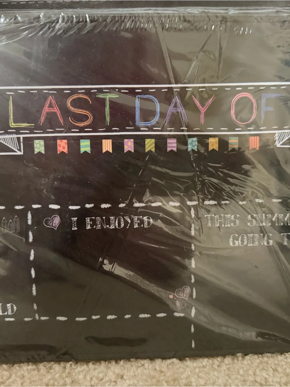 Birthday & 1st day & Last Day of School Milestone Chalkboard Signs